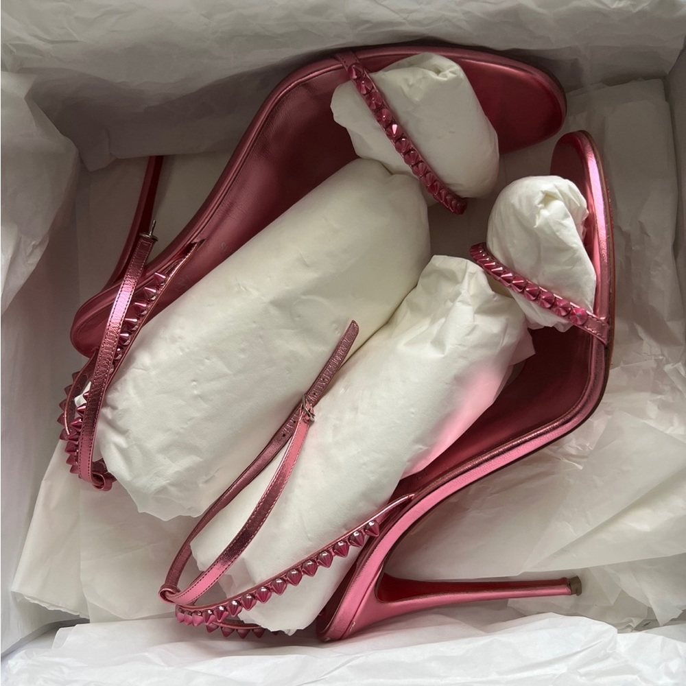 Metallic Pink Christian Louboutin Sandals Size 11 *AUTHENTIC*